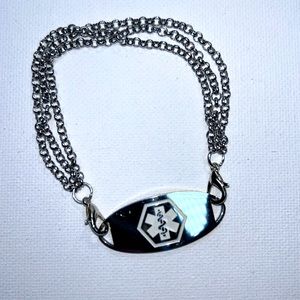 Artisan Handmade Modern Stainless Steel Bracelet For Your Medical Alert Tag Boho